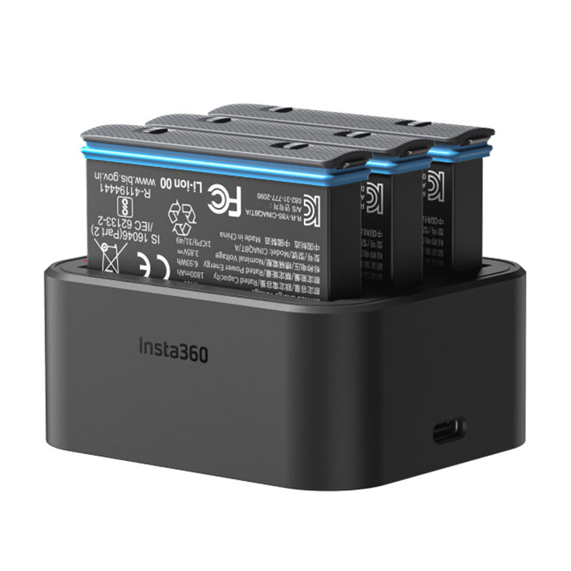 Triple Charger for Insta360 ONE X3 Battery Charger 3-Slot Charging Base Action Camera Accessories Triple Charger for Insta360 ONE X3 Battery Charger 3-Slot Charging Base Action Camera Accessories